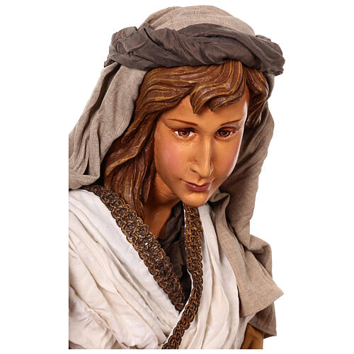 Life size statues of the Nativity 170 cm resin and fabric 3