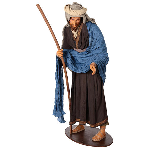 Life size statues of the Nativity 170 cm resin and fabric 12