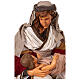 Life size statues of the Nativity 170 cm resin and fabric s17