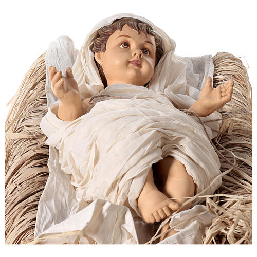 Imagens Natividade em tamanho real 170 cm resina e tecido 3