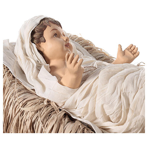Imagens Natividade em tamanho real 170 cm resina e tecido 9
