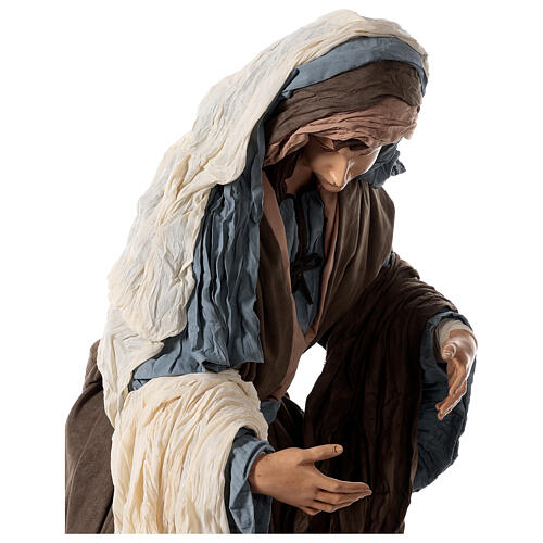 Imagens Natividade em tamanho real 170 cm resina e tecido 16