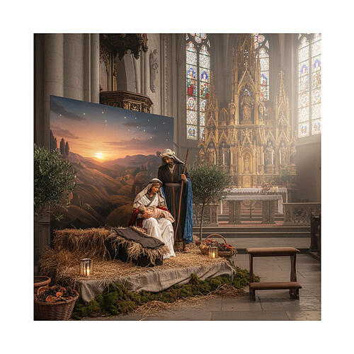 Holy Family statue life size 170 cm resin and cloth 2