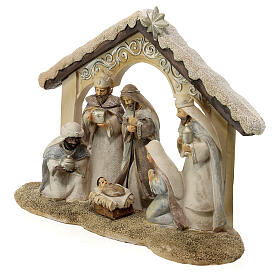 Holy Family with Wise Men, 20 cm, resin