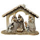 Holy Family with Wise Men 20 cm in resin s1