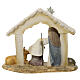 Natividade de Jesus resina com boi e burro sobre base, 18x21,5x9 cm s4