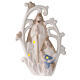 Holy Family statue tree in porcelain with light 23 cm s1