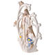 Holy Family statue tree in porcelain with light 23 cm s2