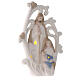 Holy Family statue tree in porcelain with light 23 cm s3