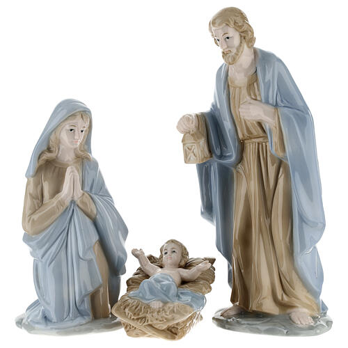 Conjunto Natividade 3 figuras porcelana 28 cm 1