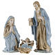 Conjunto Natividade 3 figuras porcelana 28 cm s1