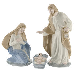 Set Nativité 3 pcs porcelaine 20 cm