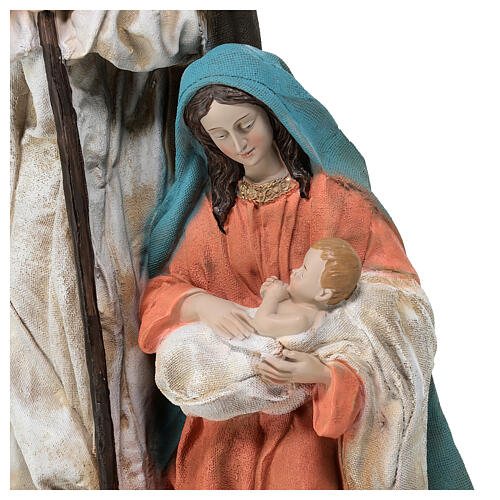 Scena narodzin Jezusa do szopki 45 cm na podstawie, żywica malowana 2