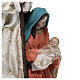 Holy Family statue with support base 45 cm colored resin s4