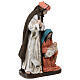 Holy Family statue with support base 45 cm colored resin s5