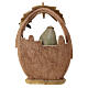Natività scena resina colorata 10 cm 3 soggetti 20x15 cm s5