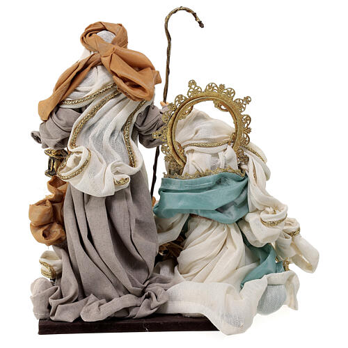 Nativity with Wise Men, resin and fabric, set of 4, 30 cm 9