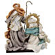 Nativity with Wise Men, resin and fabric, set of 4, 30 cm s9