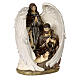 Holy Family angel resin statue 30x20x10 cm s3