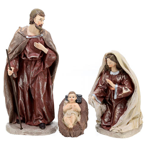 Resin Nativity with 8 figurines for Nativity Scene of 30 cm 5