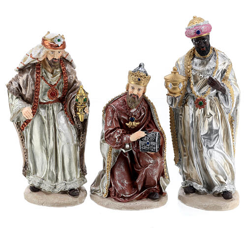 Resin Nativity with 8 figurines for Nativity Scene of 30 cm 9