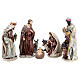 Resin Nativity with 8 figurines for Nativity Scene of 30 cm s1