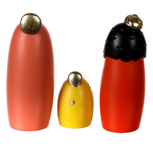 Presepe baby resina 8 pezzi oro 6 cm 5