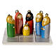 Presepe baby resina 8 pezzi oro 6 cm s1