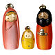 Presepe baby resina 8 pezzi oro 6 cm s2