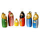 Presepe baby resina 8 pezzi oro 6 cm s3