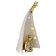 Stylised Christmas tree with golden Nativity, porcelain and resin with lights, 22 cm s4