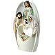 Holy Family figurine Angel heart white resin 20x12x5 cm s2