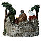 Natività Re magi palme resina colorata 20x20x10 cm s4