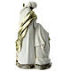 Holy Family Nativity white gold robes and lambs 25x15x10 cm s4