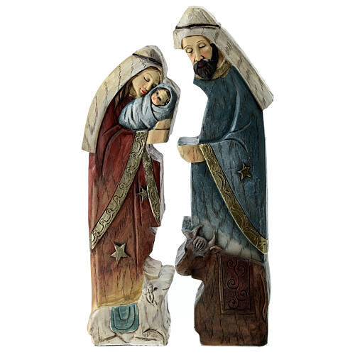 Modular Holy Family nativity resin 2 pcs 20x10x5 cm 2