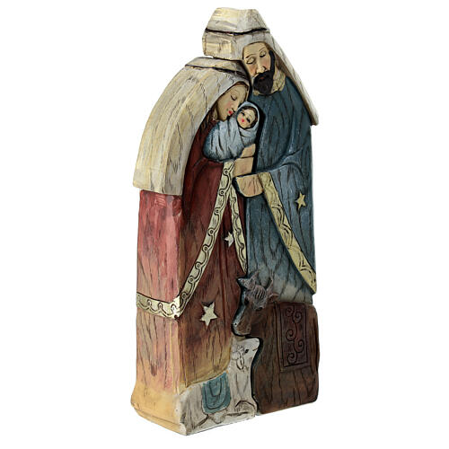 Modular Holy Family nativity resin 2 pcs 20x10x5 cm 6
