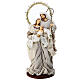 Holy Family resin and beige gold cloth h 50 cm s1