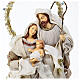 Holy Family resin and beige gold cloth h 50 cm s2