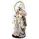 Holy Family resin and beige gold cloth h 50 cm s3