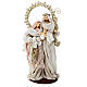 Sagrada Família resina e tecido ouro e cor-de-rosa h 50 cm s1