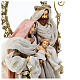 Holy Family resin rose gold cloth h 50 cm s5