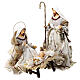 Set Natività presepe resina e stoffa 3 pezzi h 50 cm s1