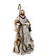 Set Natività presepe resina e stoffa 3 pezzi h 50 cm s10