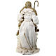 Holy Family set of 2, resin and fabric, gold and ivory, h 70 cm s9