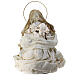 Holy Family set of 2, resin and fabric, gold and ivory, h 70 cm s10