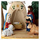 Crèche Nativité russe bois peint 16 cm s2