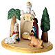 Nativity Holy Family in painted Russian wood 16 cm s3