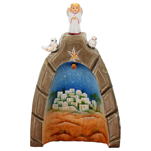 Nativité de Jésus 16 cm bois sculpté peint à la main 10