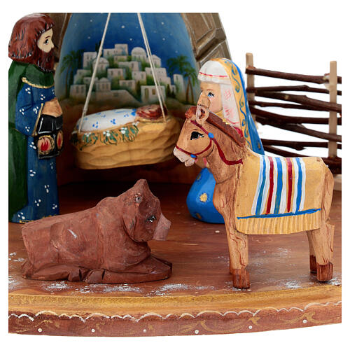 Complete Nativity Birth of Jesus 6 in Russia hand painted carved wood 9