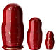 Poupée russe rouge avec Nativité 3 poupées 10 cm peinte à la main s4